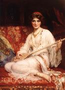 William Clarke Wontner The Dancing Girl oil painting artist